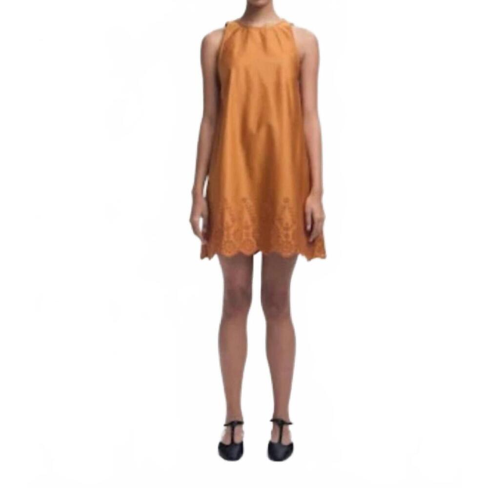 NEW KIKA VARGAS fran mini dress in caramel